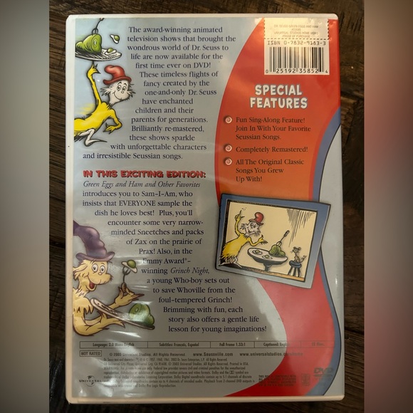 Dr Seuss Animated televised classic Green Eggs and Ham and other favorites DVD - Picture 2 of 5
